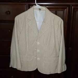 Old Navy Pinstriped 3/4 sleeve blazer